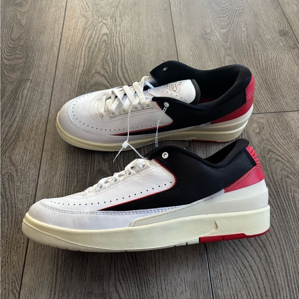 Air Jordan 2 Low Black Satin Women's Shoes - Picture 4 of 8